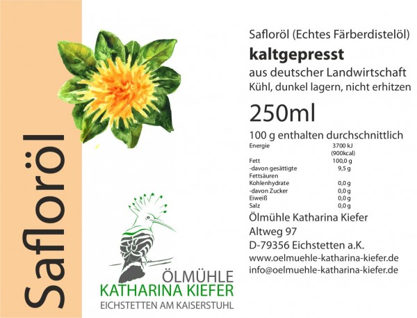 Safloröl kaltgepresst 250ml