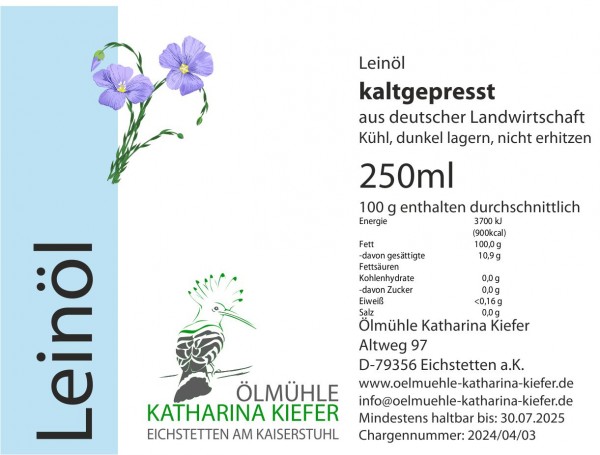 Leinöl kaltgepresst