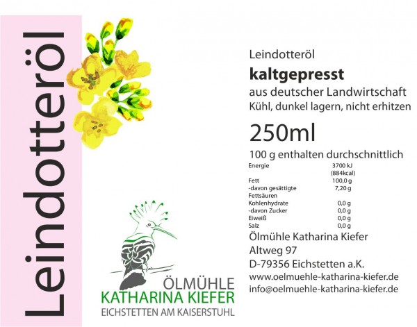 Leindotteröl kaltgepresst 250ml