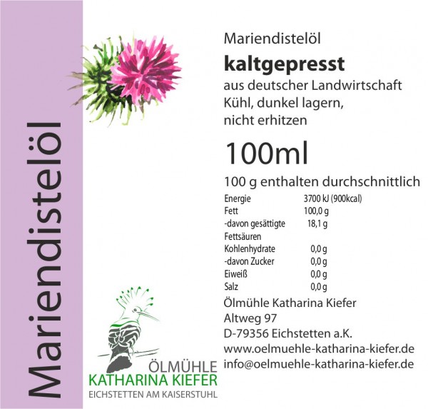 Mariendistelöl 100ml